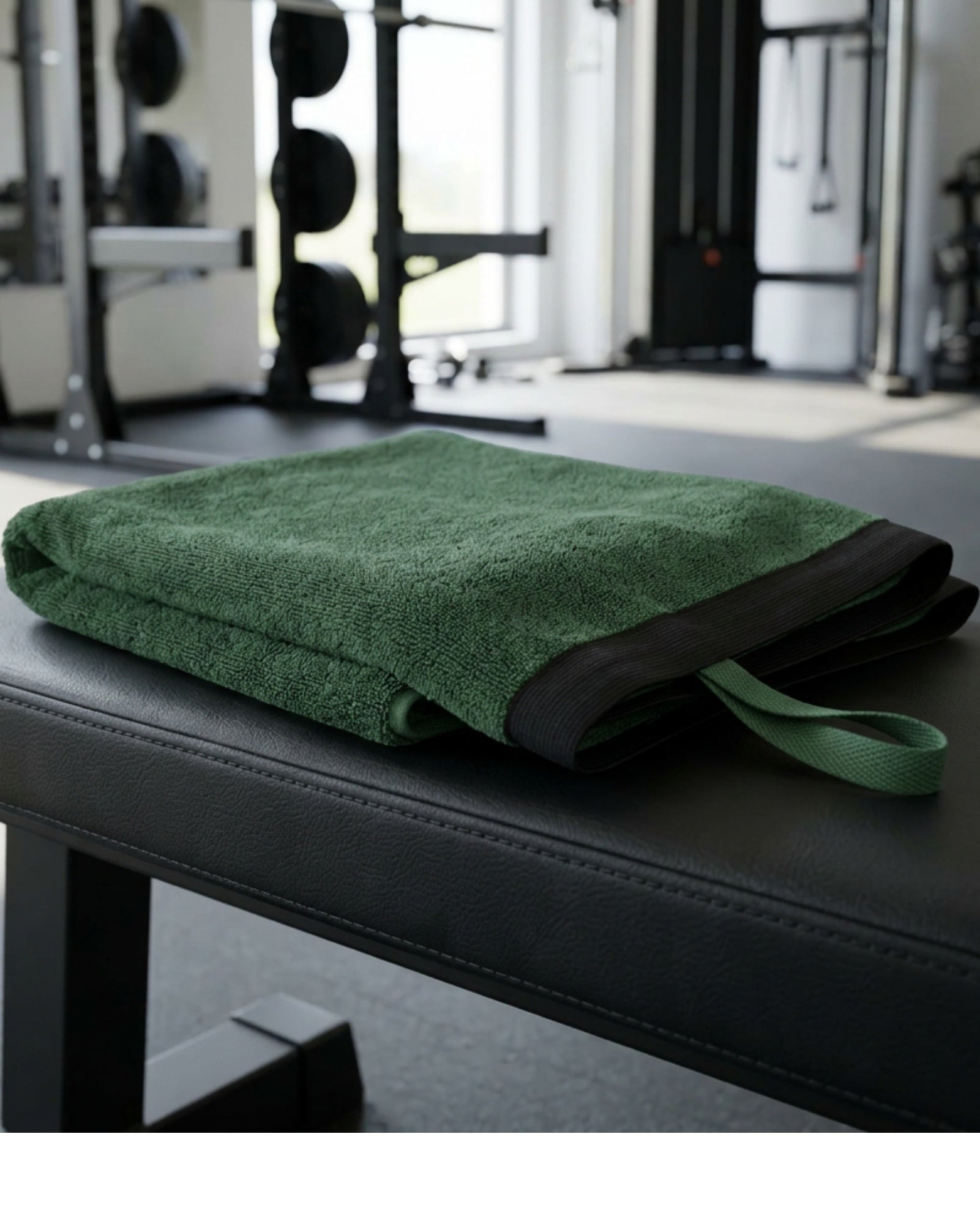 Rmba Bamboo Blend Terry Workout Towel Forest 100 x 40 cm - Lifestyle view